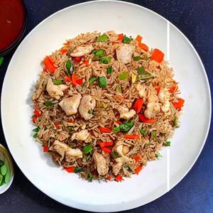 Schezwan chicken fried rice