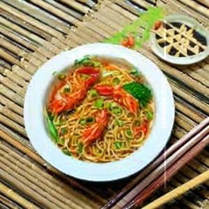 Singapore Rice Prawns Noodle