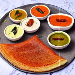 Onion Ragi Karappodi Dosa