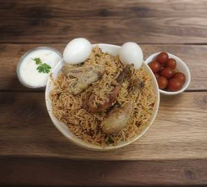 Chicken Biryani With 1 Egg [Half]