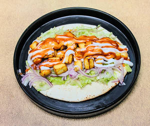 Mexican Paneer Shawarma Roll