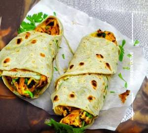 Chicken malai tikka roll [dbl ]