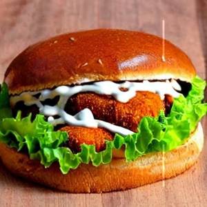Peri peri paneer tikka burger