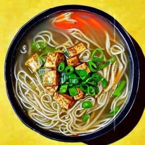 Tofu Clear Noodles Soup