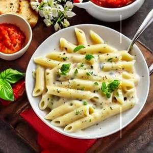 Penne Alfredo Non - Veg