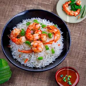 Topping Rice Sea Food Prawns & Fish 