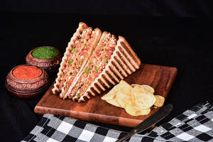 Paneer Chilli Cheesy Grilled Sandwich