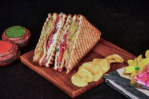 Samosa Cheesy Grilled Sandwich