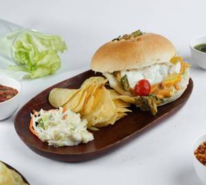 Chicken Focaccia With Chips
