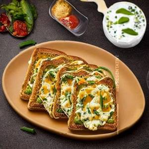 Schezwan Veg Cheese Toast