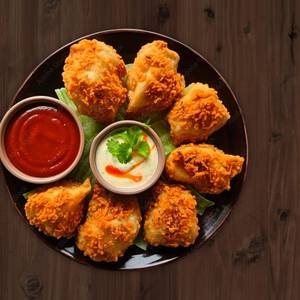 Veg cheese kurkure fry momos