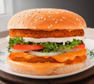 Double aloo Tikki burger [double]