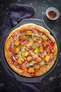 Spicy Paneer Tikka Pizza
