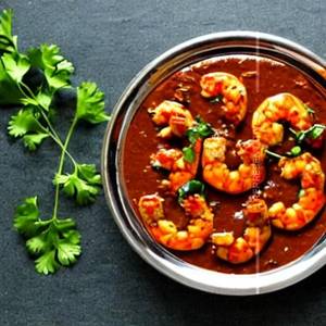 Prawns Malwani Masala Dry  Med Gravy