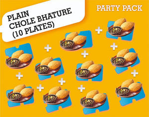 10 Plate Plain Chole Bhature