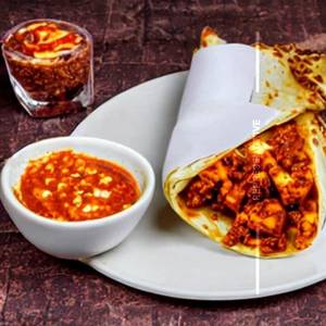 Paneer Chilli Egg Cheese Roll