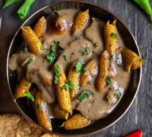 Baby corn Pepper Gravy