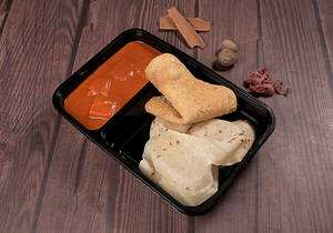 Combo-3(paneer Bt Masala+2roomali Roti+papad)