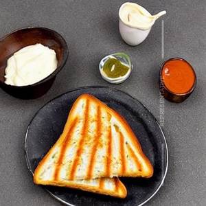 Jam Aloo Cheese Toast Sandwich