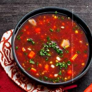 Veg Hot Red Soup 