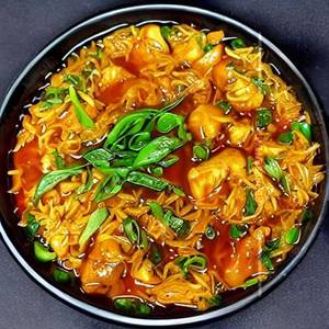 Steamed Rice (Manchurian) - Chicken