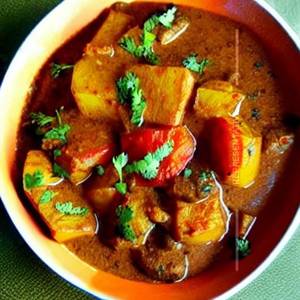 Mizo style potato curry