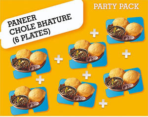6 Plate Paneer Chole Bhature