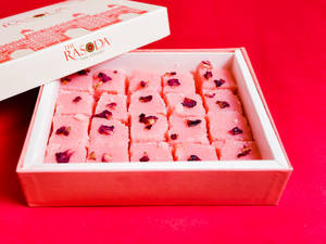 Rose Coconut Barfi