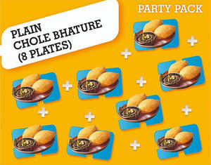 8 Plate Plain Chole Bhature