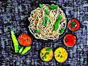 Veg Singapore Noodles