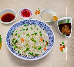Vegetable Steamed Rice (Singapore Style)