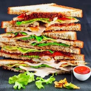 Non Vegetarian Club Sandwiches