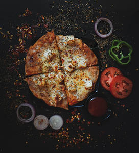 Paneer Wrapped Pizza