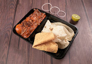 Combo-4(aloo Do Piyaza+2roomali Roti+papad)