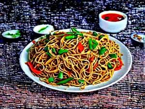 Veg Chilli Garlic Noodles
