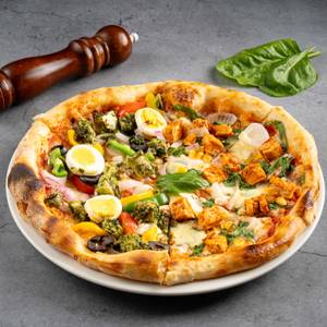 Half & Half  Non-Veg Pizza