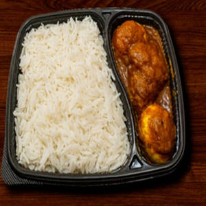 Steamed Rice + Egg Curry(1pc)