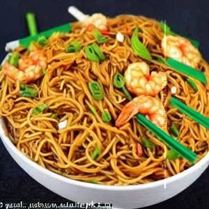 Prawns Hakka Noodles