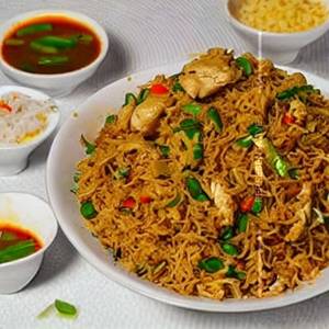 Steamed Rice (Singapore) - Mix (Chicken & Pork)