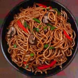 Mushroom Schezwan Noodles
