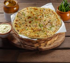 Special Mooli Paratha with Dahi.