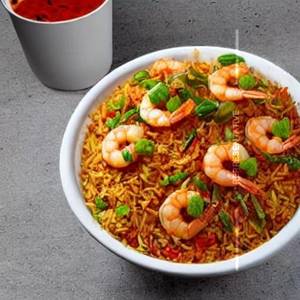 Prawns Mauritius Singapore Rice