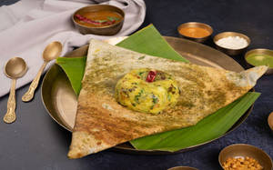 Mysore Masala Dosa With Potato Bhaji