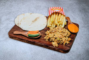 Mexican Chicken Shawarma Plate With Fries