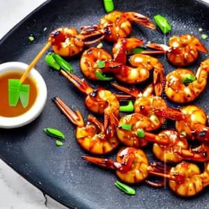Honey Glazed Prawns