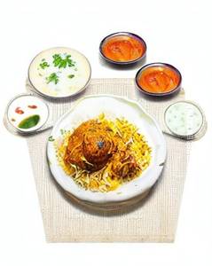 Egg Chicken Biryani Half Plate