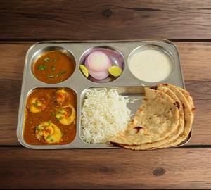 Egg Thali ( 2 Egg) (With Coke 250 Ml)