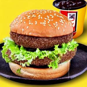 Double Panda Mexican Beef Burger