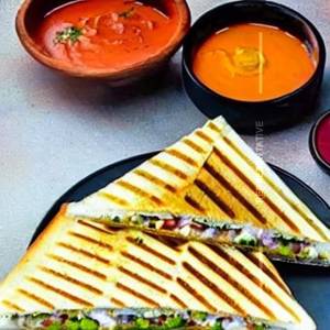 Veg Parotta Sandwich