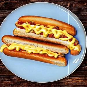 Chicken Cheese Hot Dog Double Sausage Sandwich